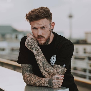 🔥 Hot photos, model's portfolio  #24532 Tattoo model Stefan Kaerger