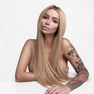 🔥 Hot photos, model's portfolio  #24564 Tattoo model Liza Vdovina