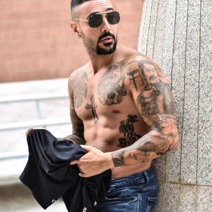 🔥 Hot photos, model's portfolio  #24300 Tattoo model Luigi Lauro