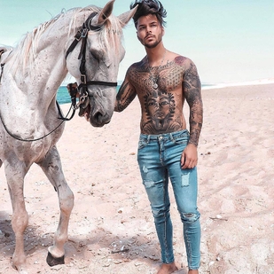 🔥 Hot photos, model's portfolio  #24404 Tattoo model Gonçalo Olivier