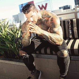 🔥 Hot photos, model's portfolio  #24848 Tattoo model Michael Giovanni Rivera