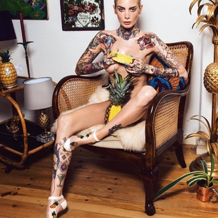 🔥 Hot photos, model's portfolio  #25043 Tattoo model Valentina Belleza