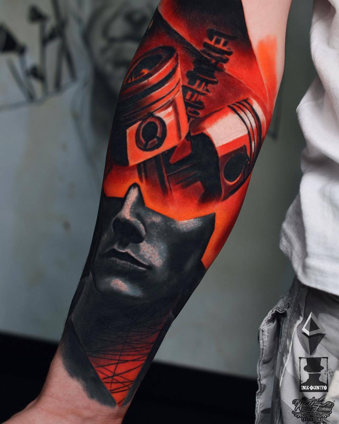 Tattoo artist Darek Doktór Ink-Ognito, color and black&grey realistic surrealistic tattoo | Poland