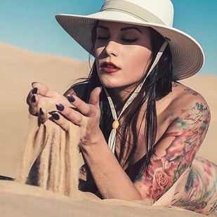 🔥 Hot photos, model's portfolio  #25414 Tattoo model Nikki Nichole