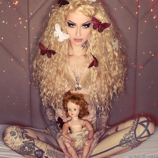 🔥 Hot photos, model's portfolio  #25368 Tattoo model Shelly D'inferno