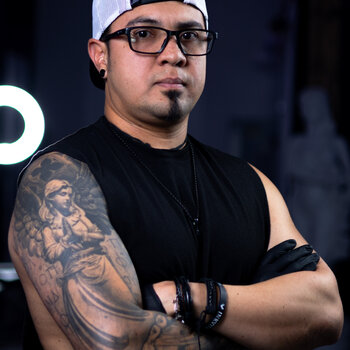 Tattoo artist Daniel Moreno