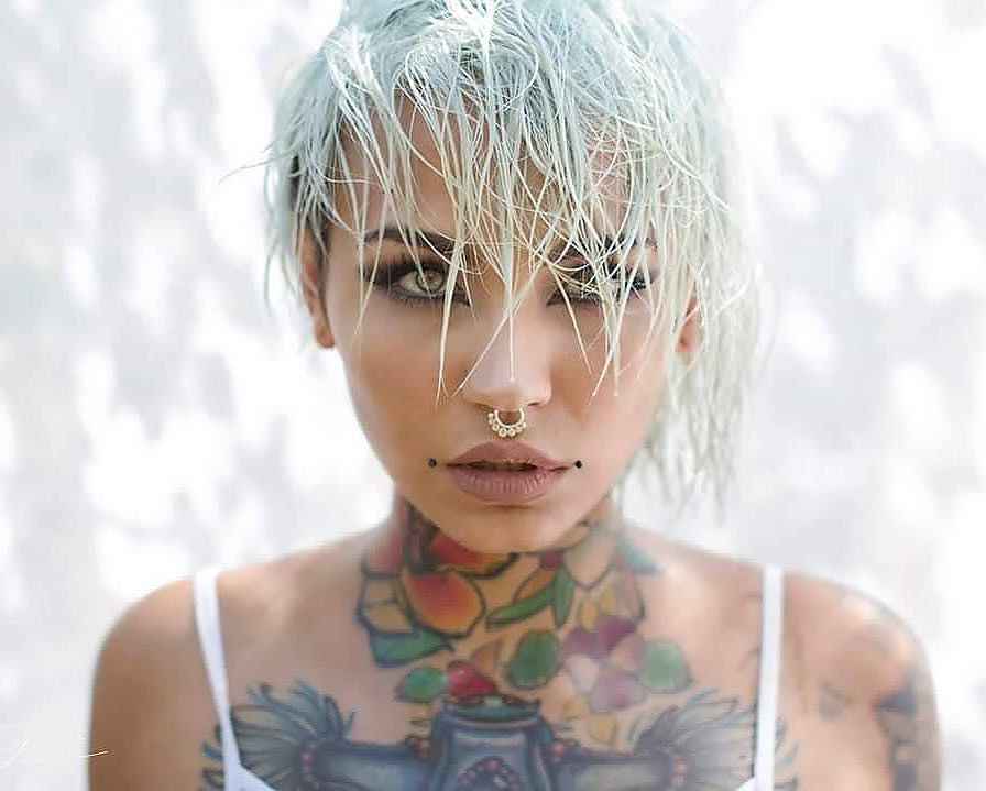 Alternative female tattoo model Felisja Piana | Тату модель Felisja Piana