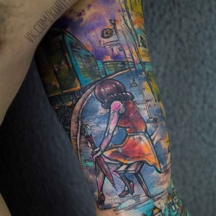 tattoo #3021 | Tattoo Artist Victoria KIWI Grigorieva