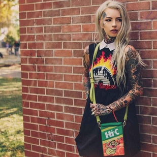 🔥 Hot photos, model's portfolio  #13641 Tattoo model Caroline Grace