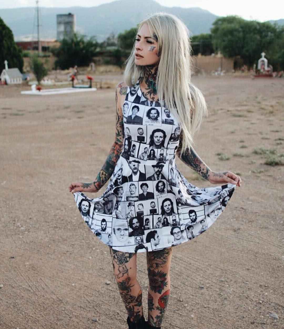 Female tattoo model Curaline Grace