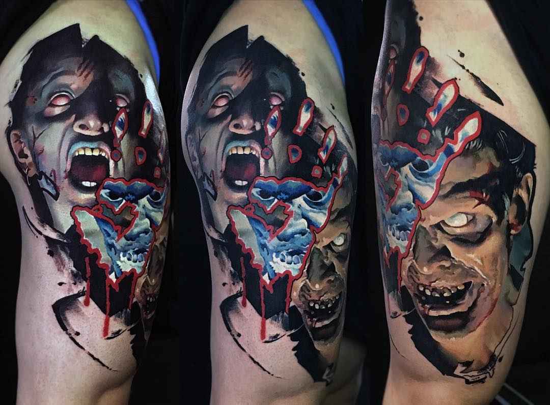 Tattoo artist Valentina Ryabova color realistic tattoo