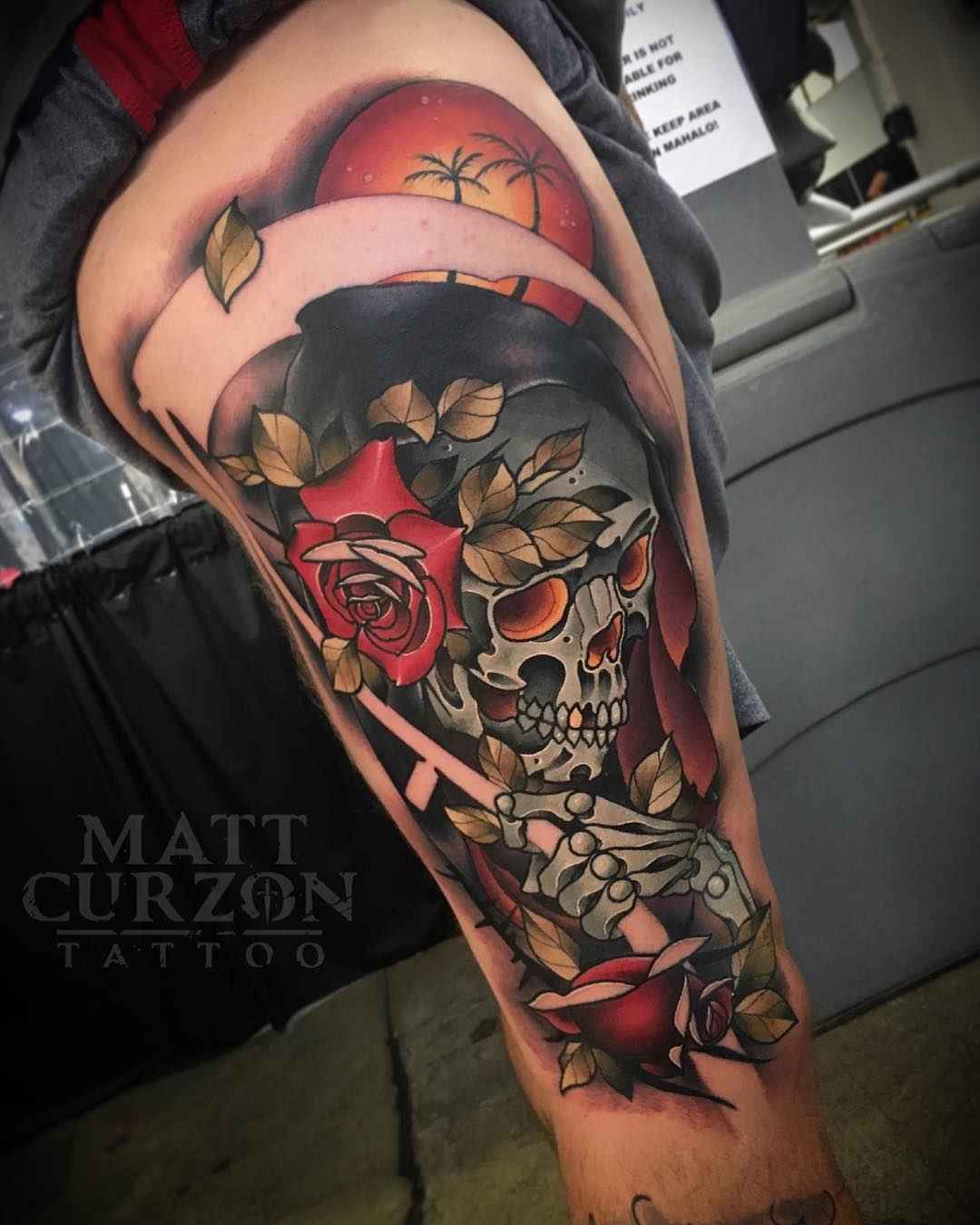 Tattoo artist Matt Curzon new school neo traditional tattoo