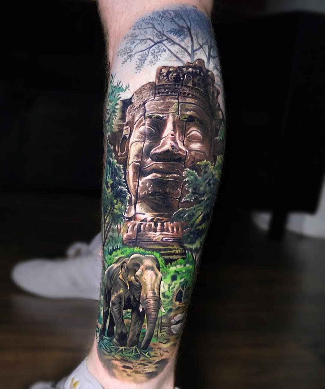 Tattoo artist Jordan Croke color realistic tattoo