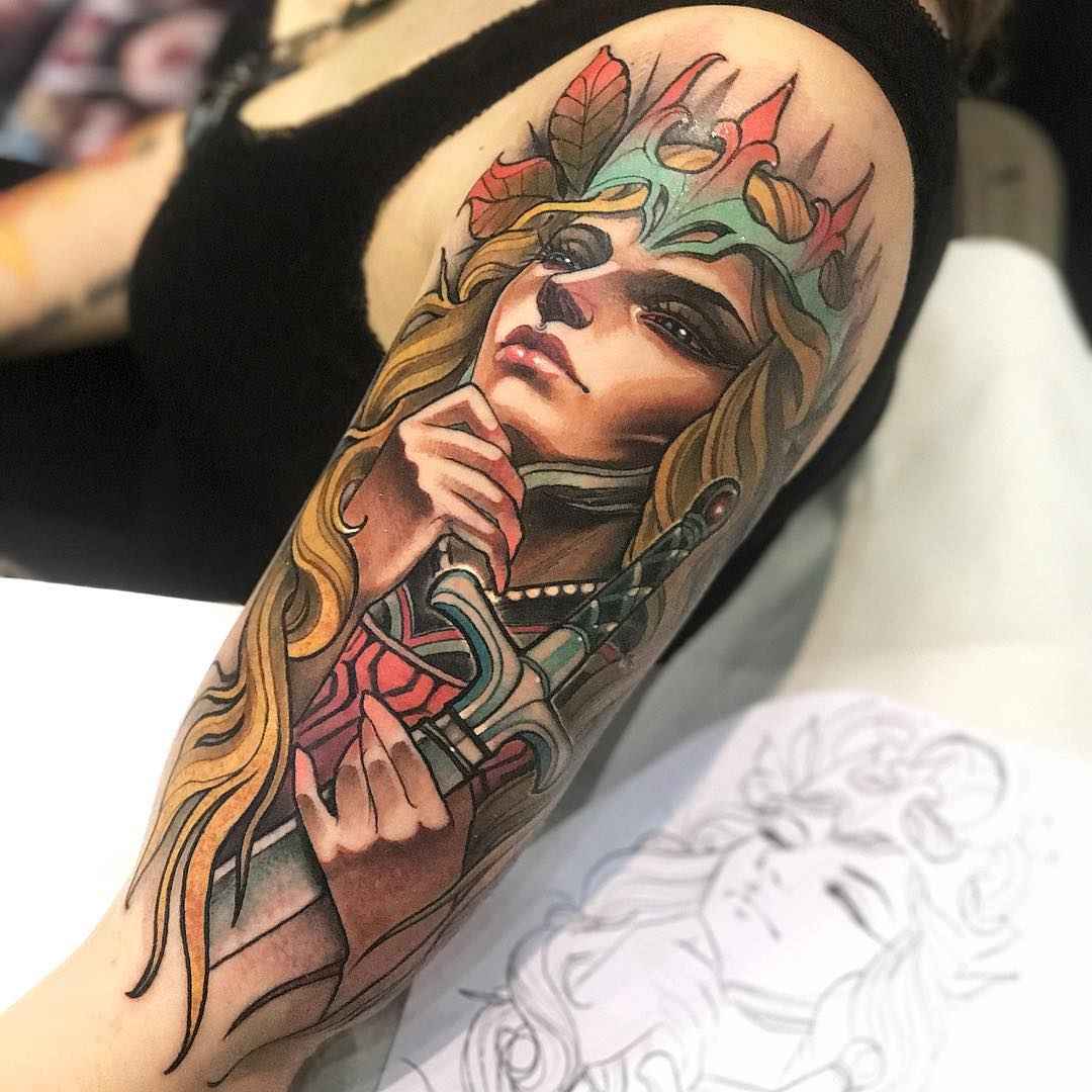 Neo Traditional Tattoos By Isnard Barbosa Inkppl 8020