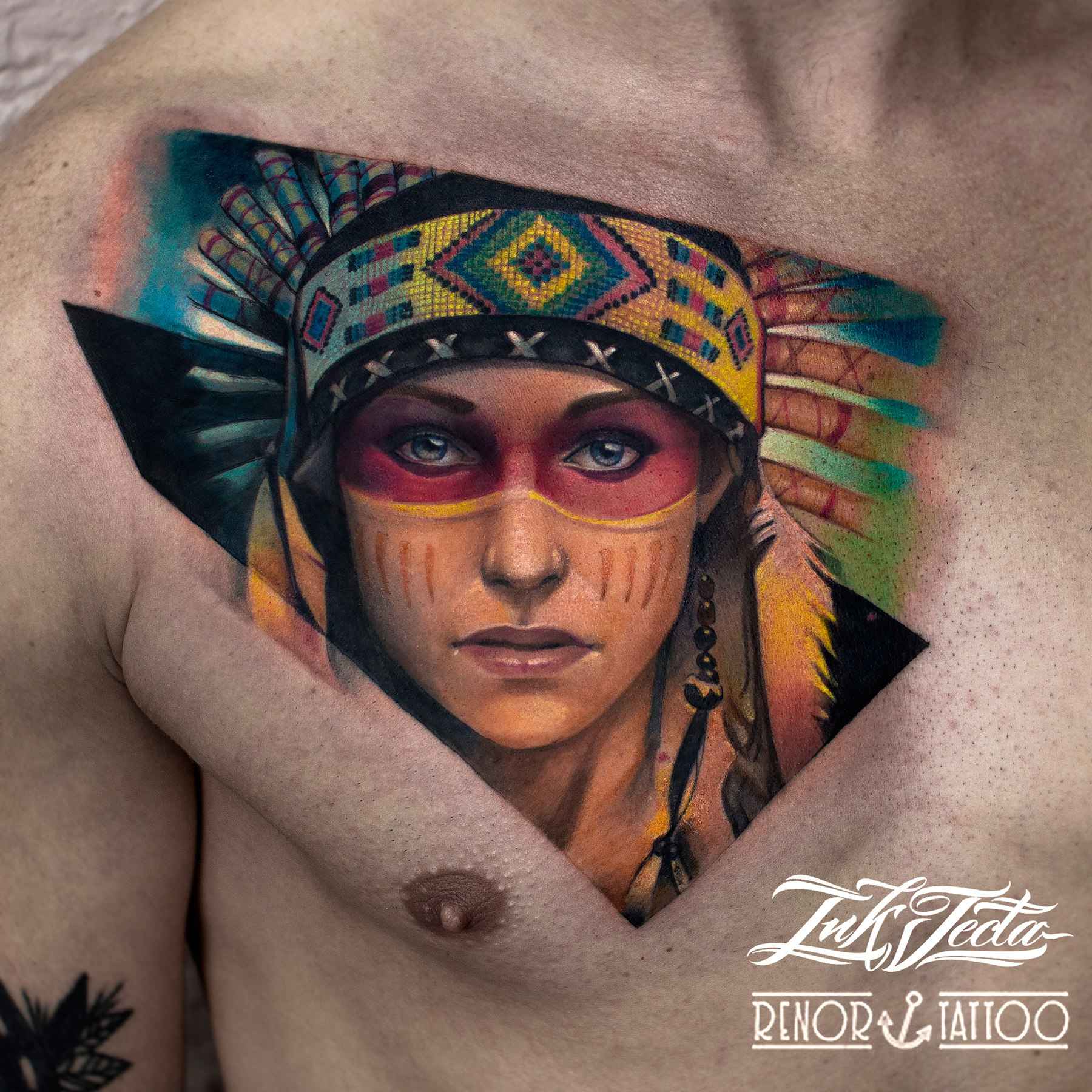 纹身艺术家Kirill Matusevich色彩写实纹身