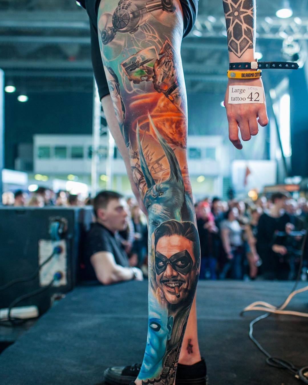 World Tattoo Gallery on X: leg sleeve tattoo © by BoyeTattoo   / X