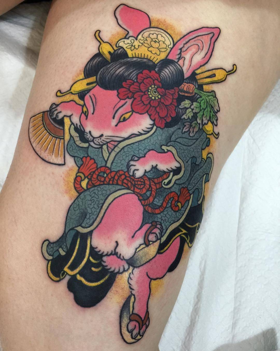 Tattoo艺术家Wendy Pham，彩色新传统与传统东方纹身 | 德国柏林