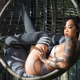 🔥 Hot photos, model's portfolio  #25735 Tattoo model Honey Gold