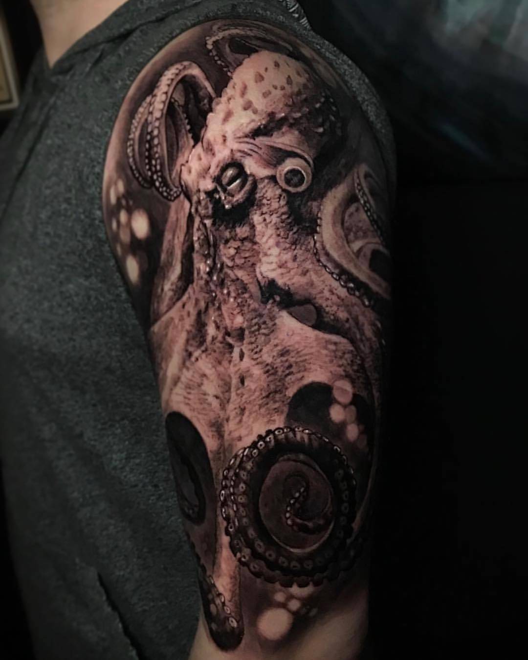 Tattoo artist Danny Lepore, black and grey horror portrait realistic tattoo | United States