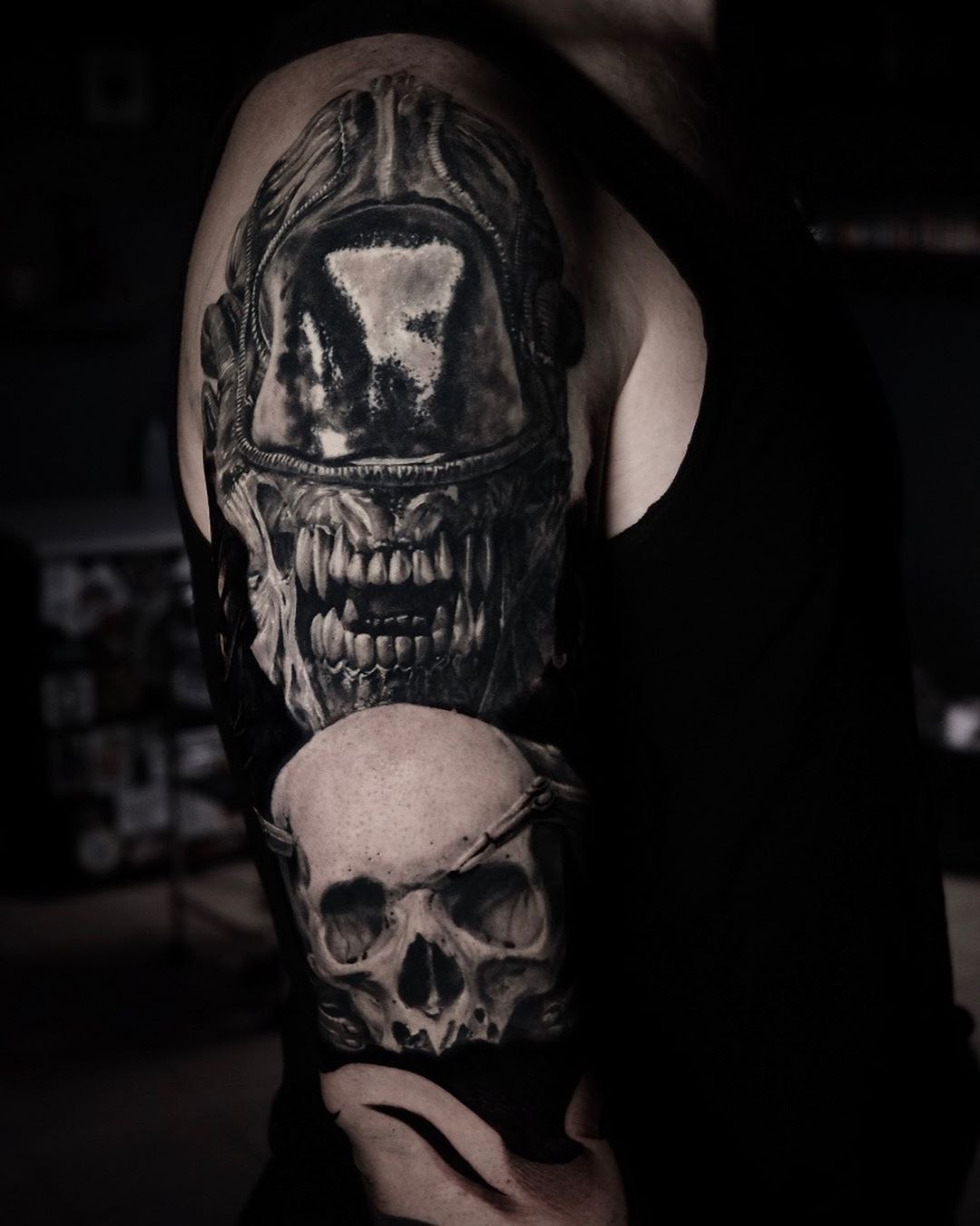 Tattoo artist Andrey Popov, black and grey tattoo realism | St. Petersburg, Russia