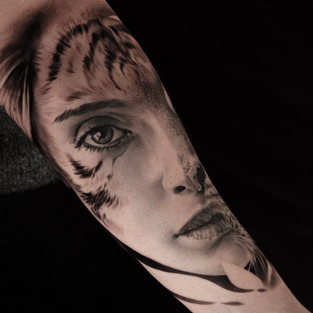 Tattoo artist Andrey Popov, black and grey tattoo realism | St. Petersburg, Russia