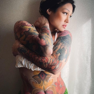🔥 Hot photos, model's portfolio  #75437 Tattoo model Quinn Vo