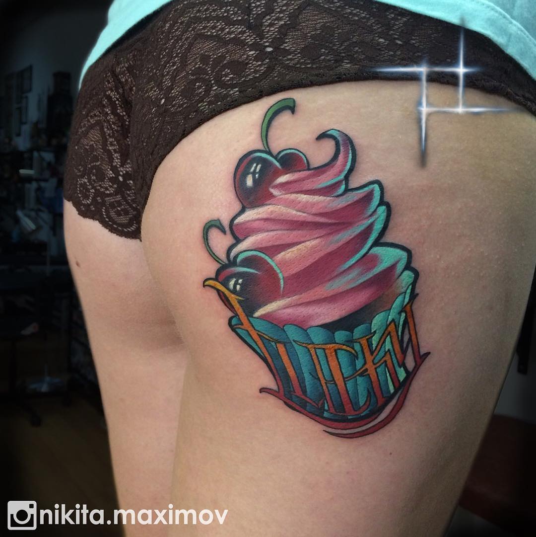 Tattoo artist Nikita Maximov color new school tattoo | Moscow, Russia