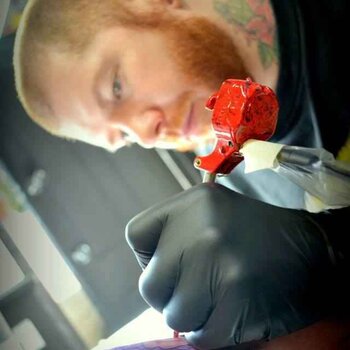 Tattoo artist Troy Slack