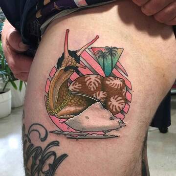 The 80's party in tattoos by Leisure Bandit