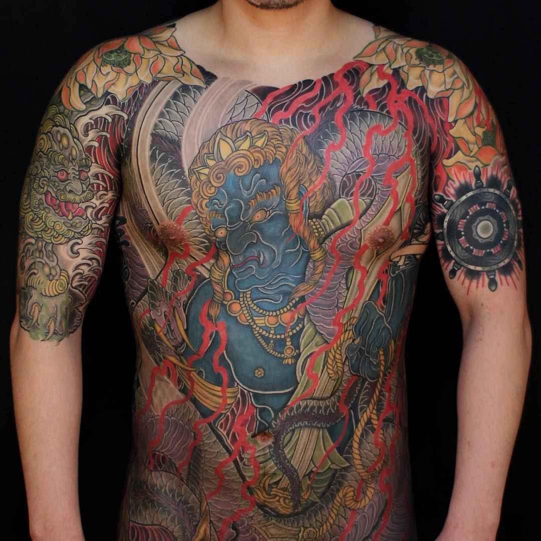 Tattoo artist Shiryu bright color oriental japanese tattoo | Seoul, South Korea