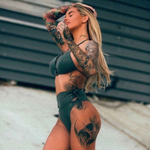 🔥 Hot photos, model's portfolio  #15034 Tattoo model Lauren Houldsworth