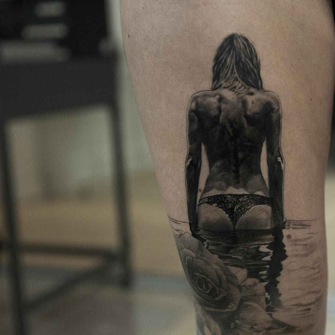 Tattoo artist Nikki Norberg black&grey realistic tattoo | Göteborg, Sweden