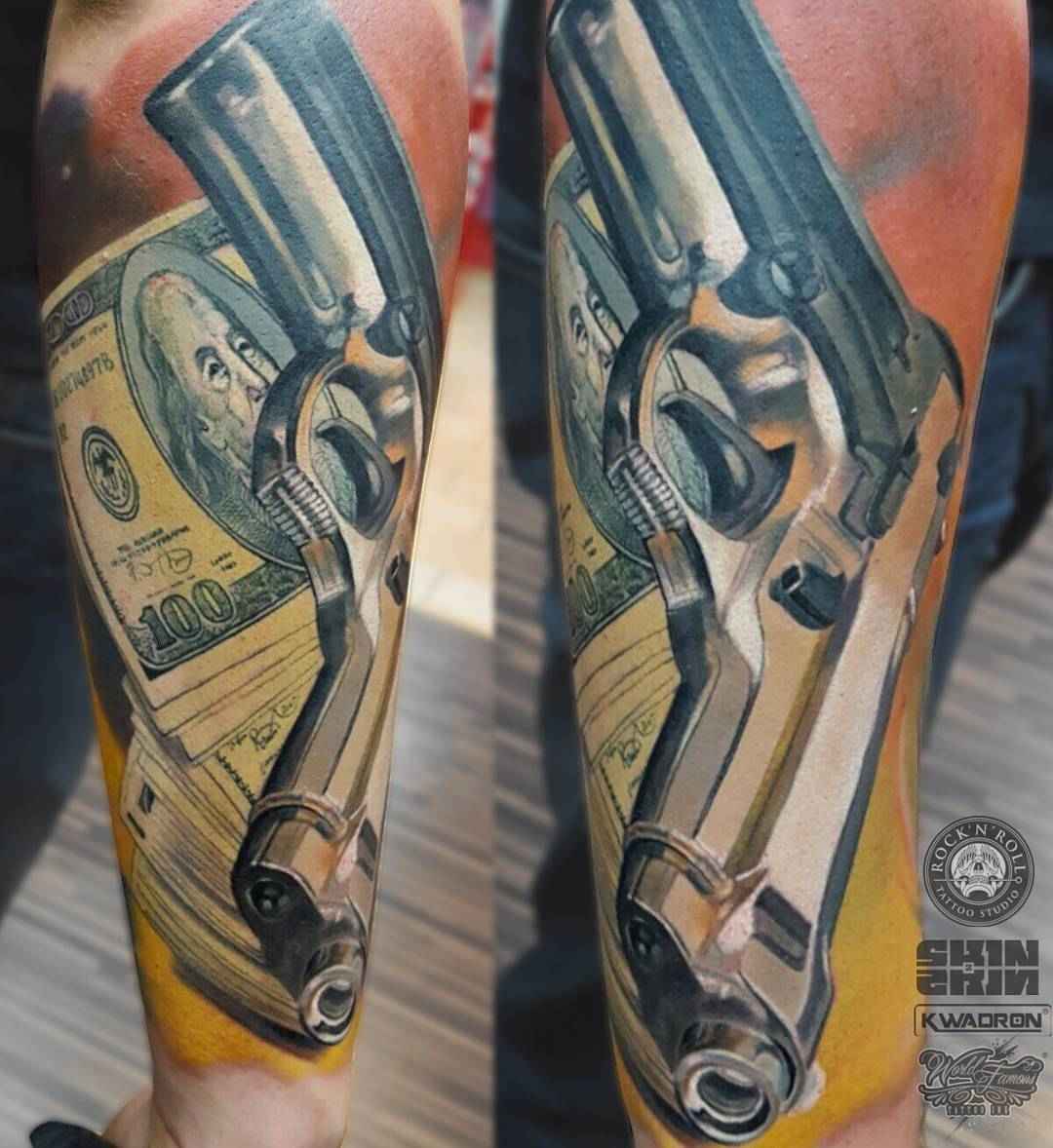 纹身艺术家Dima Khominskiy的彩色和黑白作品，写实纹身 | 波兰弗罗茨瓦夫