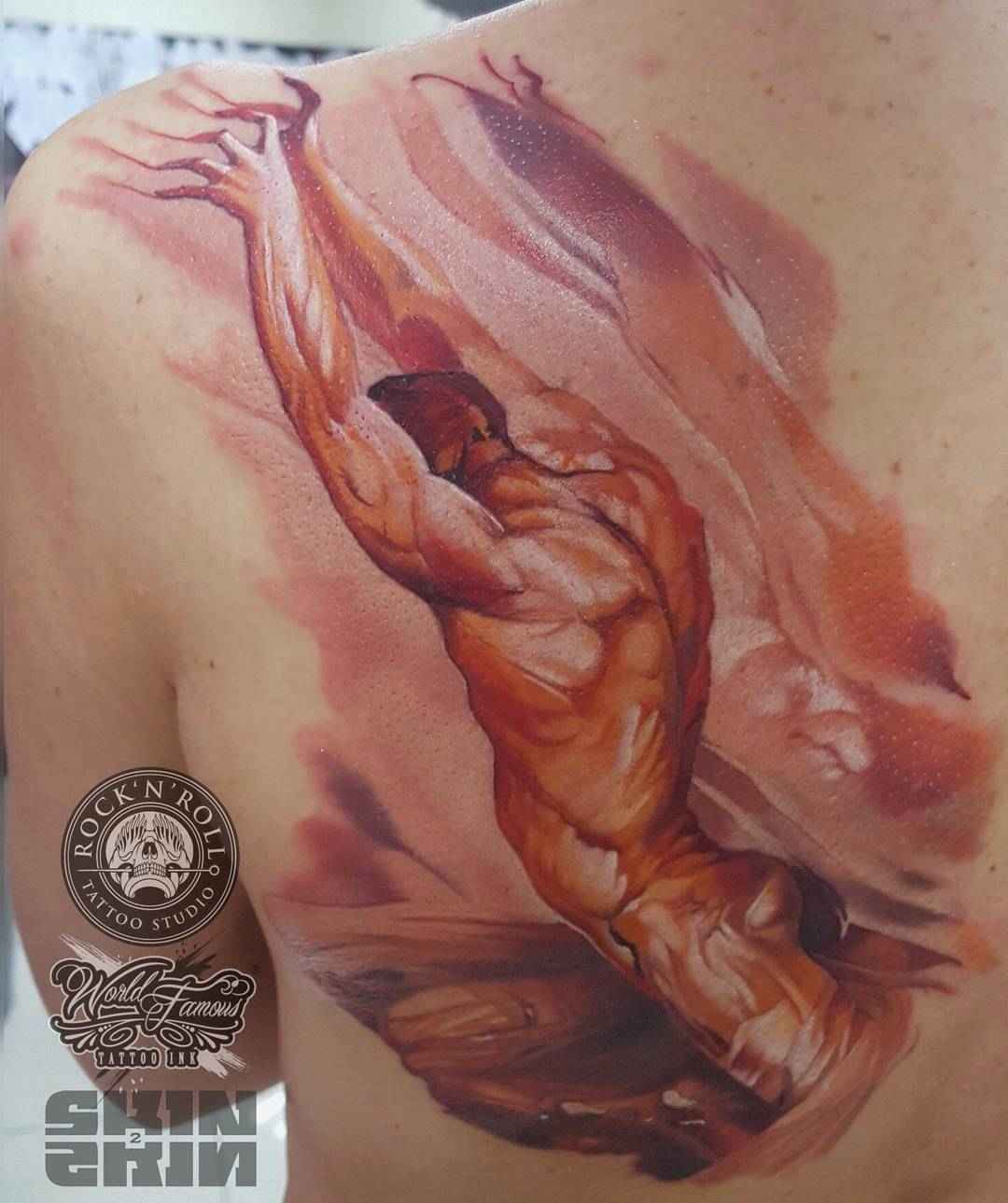 纹身艺术家Dima Khominskiy的彩色和黑白作品，写实纹身 | 波兰弗罗茨瓦夫