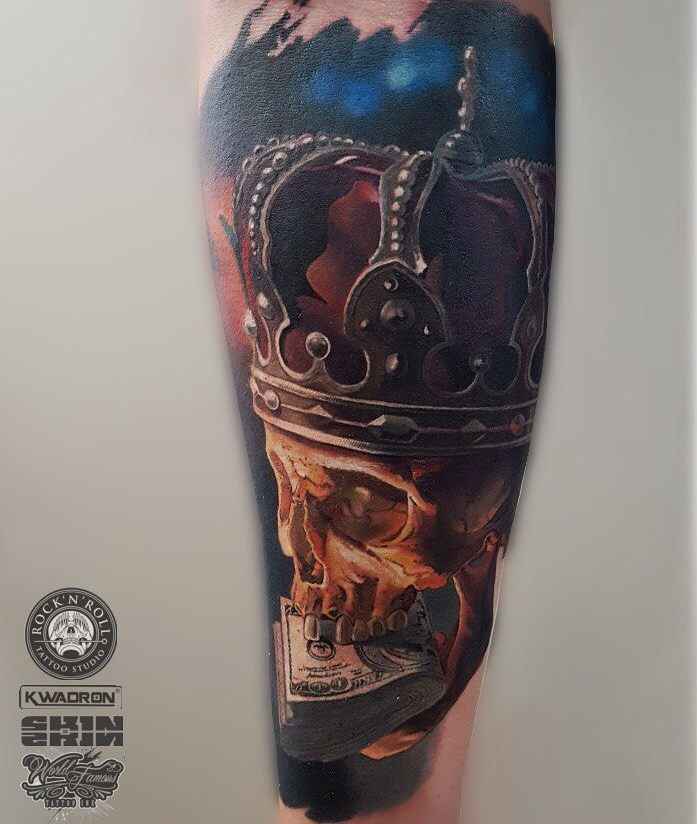 纹身艺术家Dima Khominskiy的彩色和黑白作品，写实纹身 | 波兰弗罗茨瓦夫