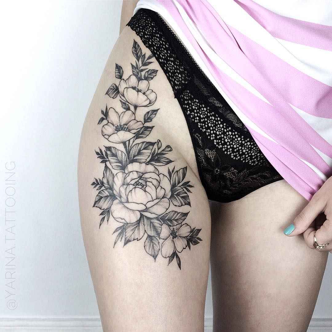 Tattoo艺术家Yarina Tereshchenko黑色点绘线条 tattoo | Kiew, Ukraine