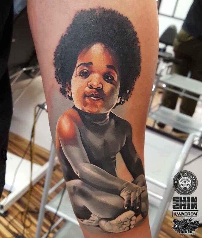 纹身艺术家Dima Khominskiy的彩色和黑白作品，写实纹身 | 波兰弗罗茨瓦夫