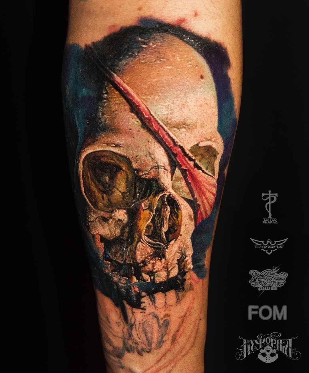 Tattoo artist Ilya Fom color and black&grey realistic tattoo