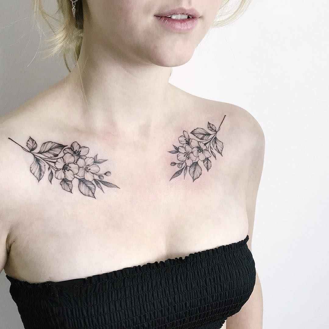 Tattoo艺术家Yarina Tereshchenko黑色点绘线条 tattoo | Kiew, Ukraine