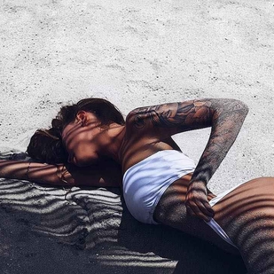 🔥 Hot photos, model's portfolio  #15081 Tattoo model Anna Aksyuk