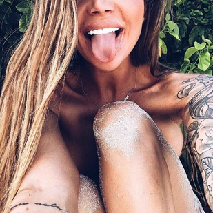 🔥 Hot photos, model's portfolio  #15075 Tattoo model Anna Aksyuk