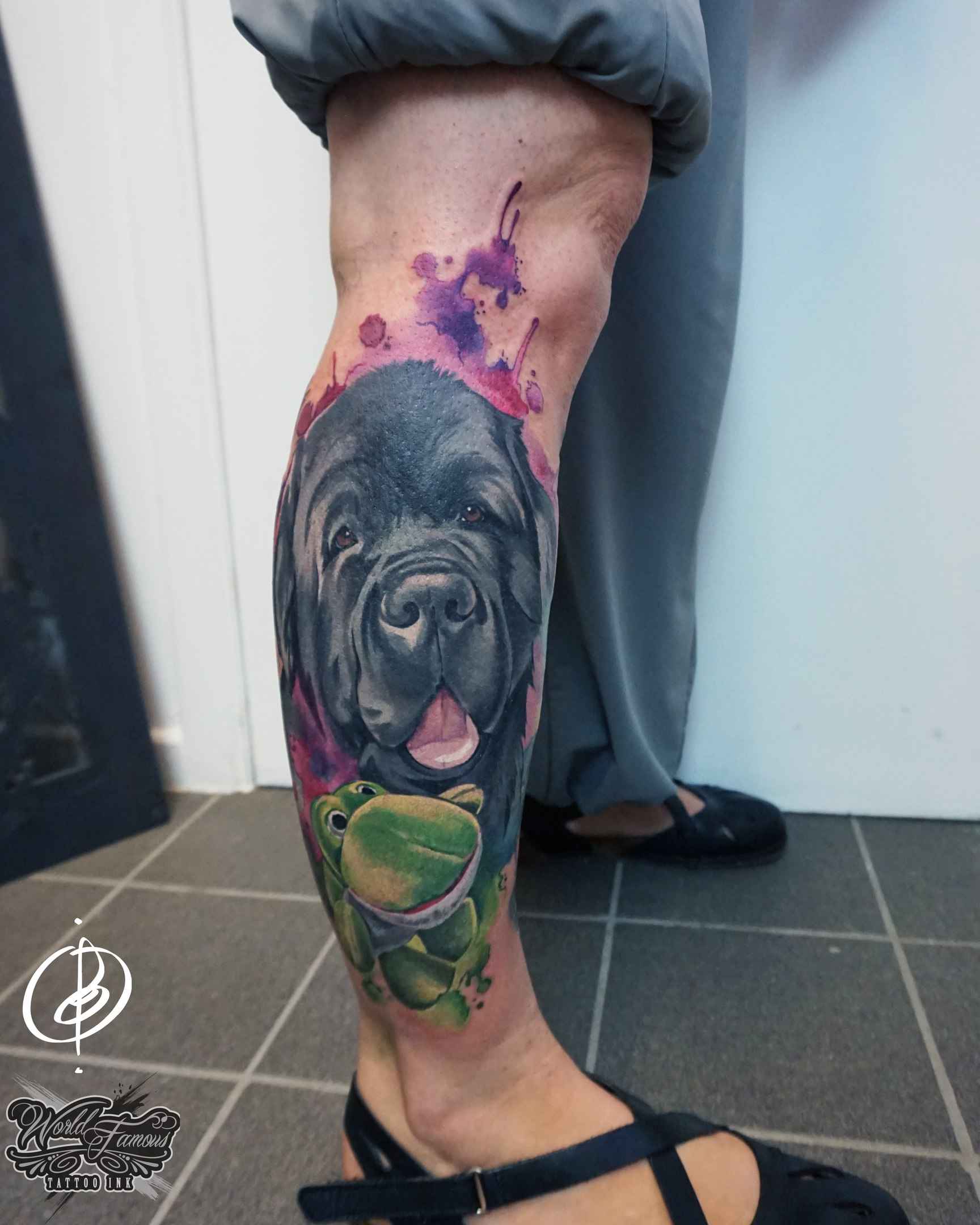 Tattoo artist Daria Pirojenko color watercolor realism tattoo