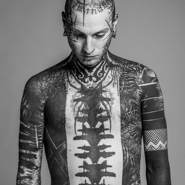 Yonah Krank's expressive tattoos