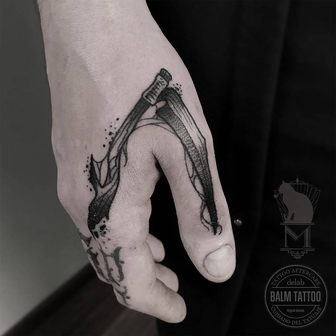 Tattoo artist Maurycy Szymczak, authors blackwork sketch tattoo | Poland