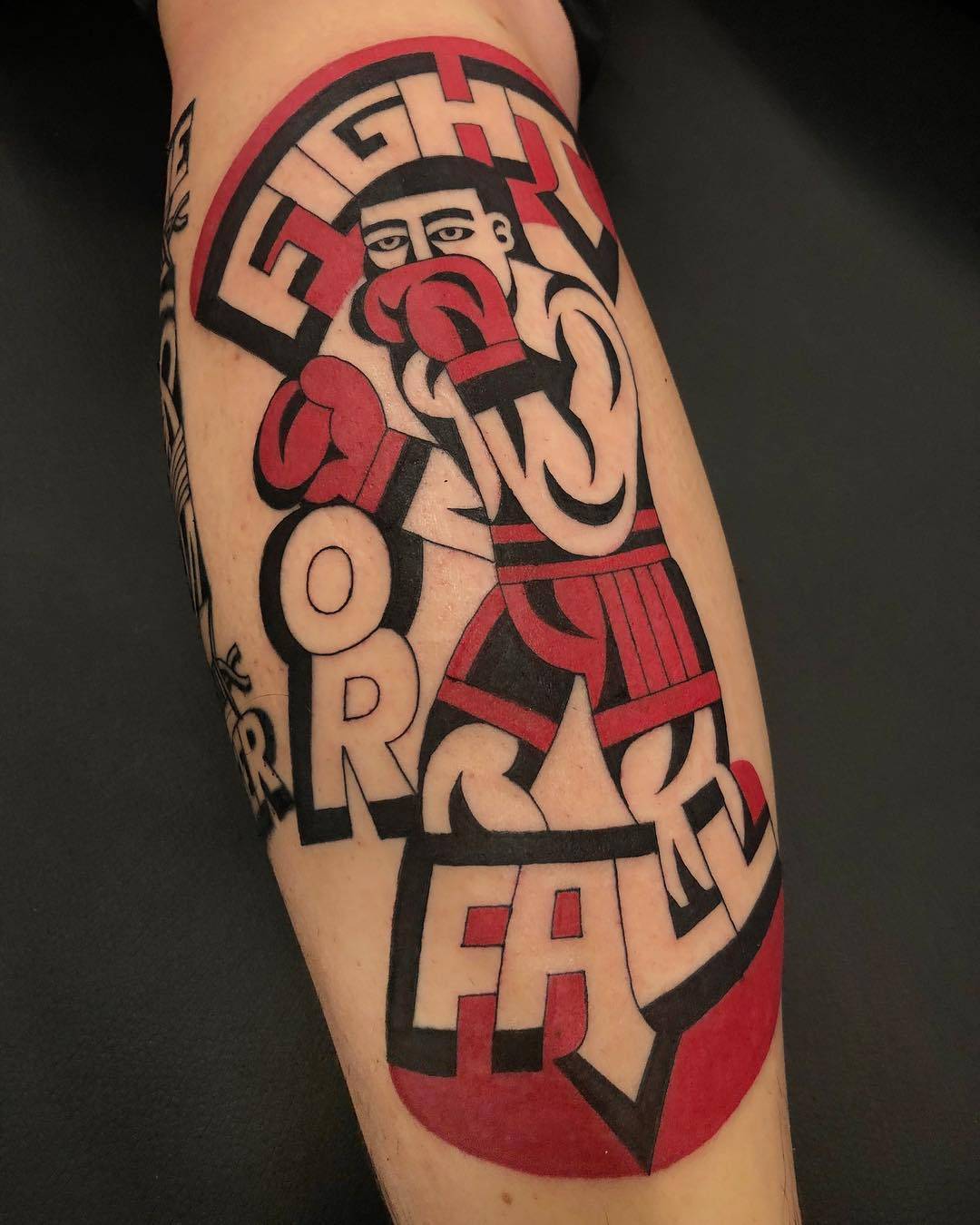 Tattoo artist Luxiano 31, authors style color and black tattoo, traditional, lettering | Mexico