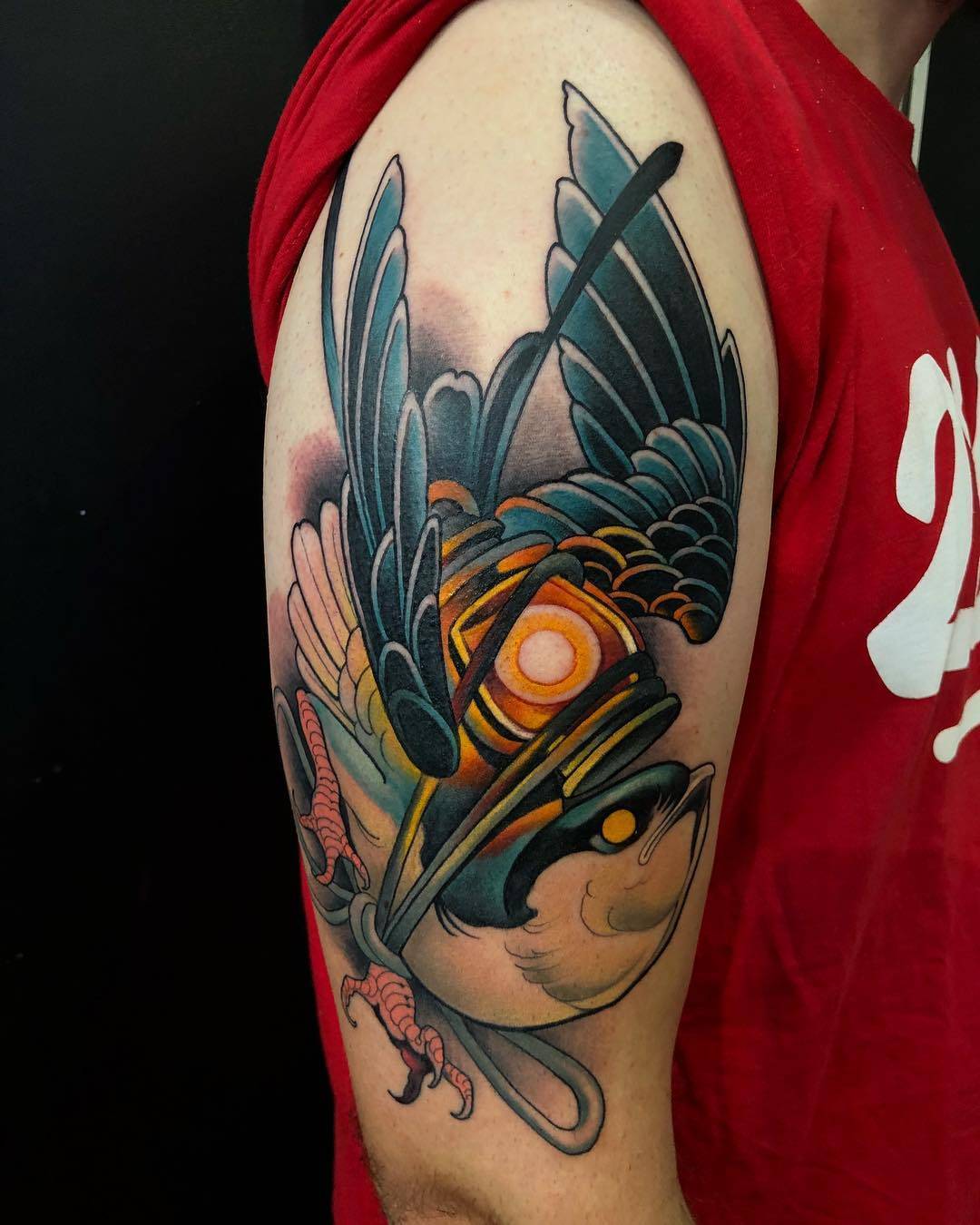 Tattoo artist MOSH, color neo traditional oriental tattoo by individual design | Barcelona, Spain