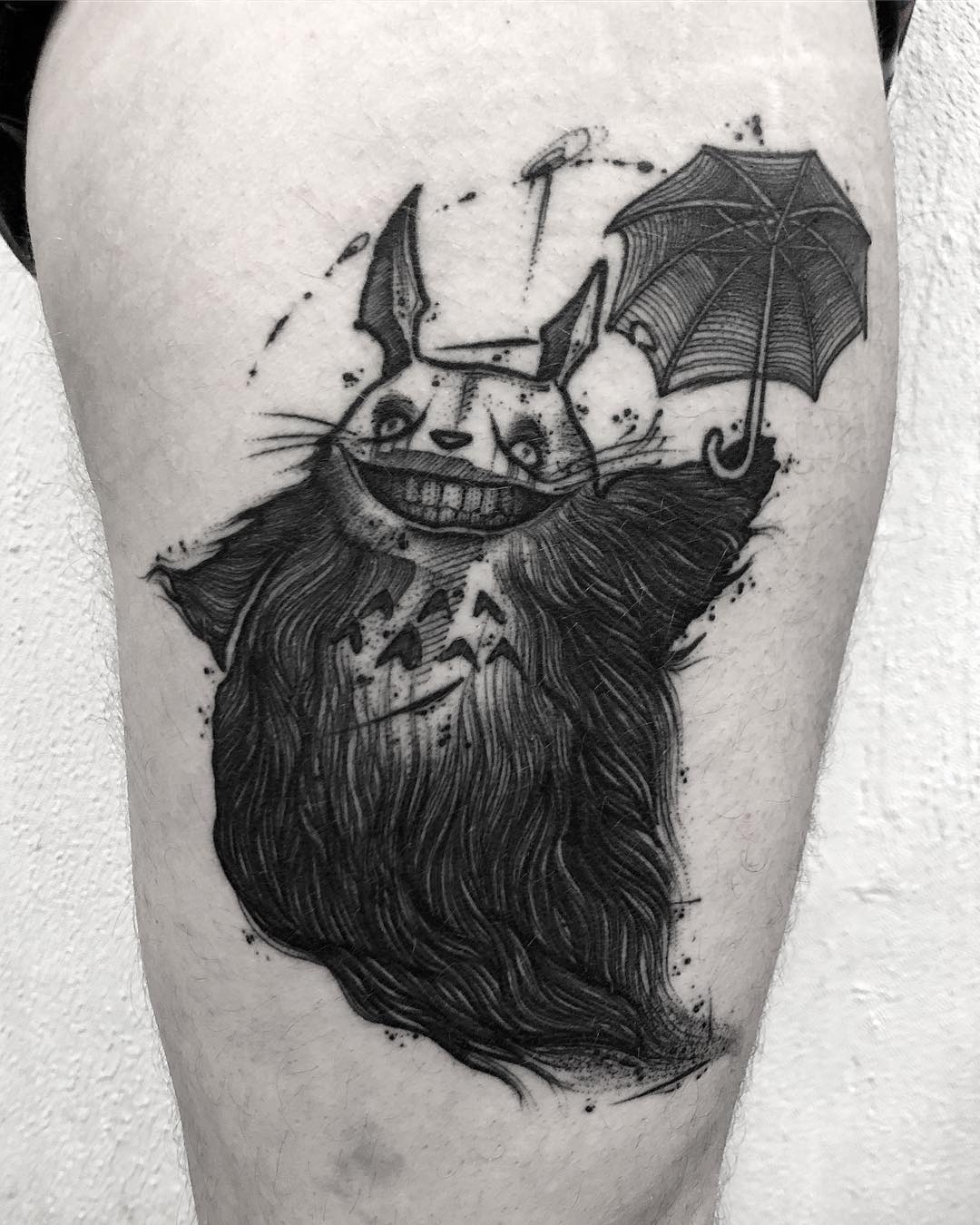 纹身艺术家Kévin Plane，黑色草图纹身 | 法国