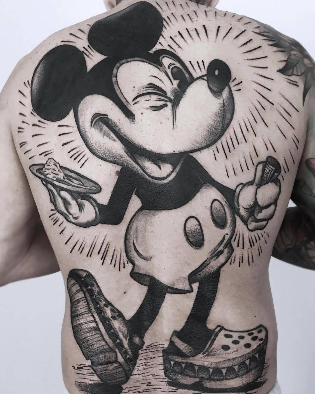 Tattoo artist Maurycy Szymczak, authors blackwork sketch tattoo | Poland