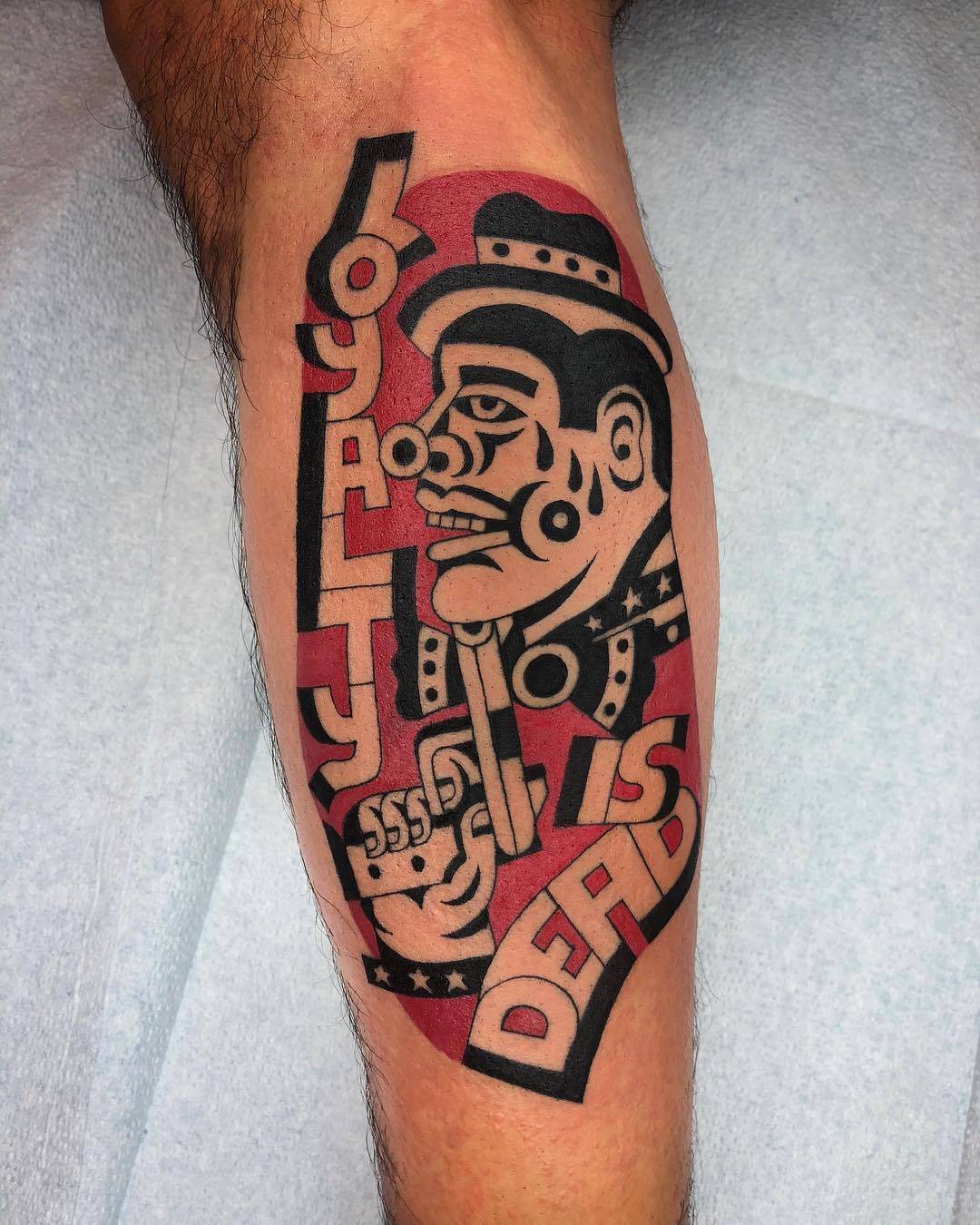 Tattoo artist Luxiano 31, authors style color and black tattoo, traditional, lettering | Mexico