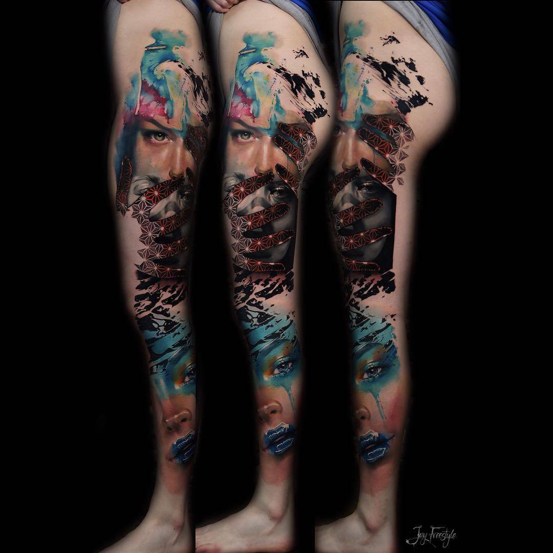 Full sleeve progress. Artist is Wesley Whistler based in the Netherlands. :  r/tattoos